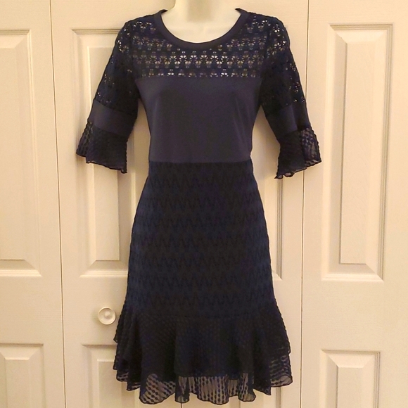 See By Chloe Dresses & Skirts - See by Chloé | 100% Cotton Lace Pattern Knee-Length Dress Sz S